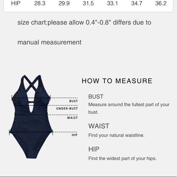 *LAST ONE*CUPSHE One piece bathing suit. New! - Picture 6 of 8